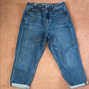American Eagle Outfitters Blue Boyfriend Jeans High-Waisted